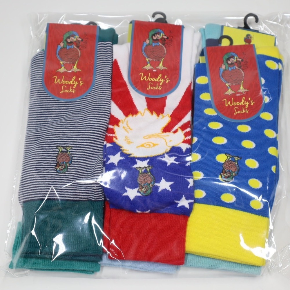 Woody's Mens 6 Pack of Socks